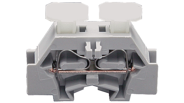 Screwless terminal, Cage Clamp, 2 Poles, 500V, 24A, 0.08 ... 2.5mm², Grey