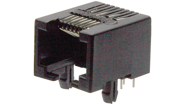 Modulární konektor jack, RJ45, 8 Pozice, 8 Počet kontaktů, Nestíněný