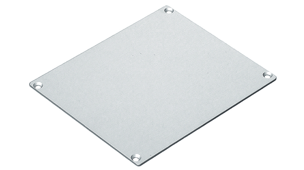 Front-/ bagsideplade Pk=Sæt 64.3mm Aluminium Metal/mat