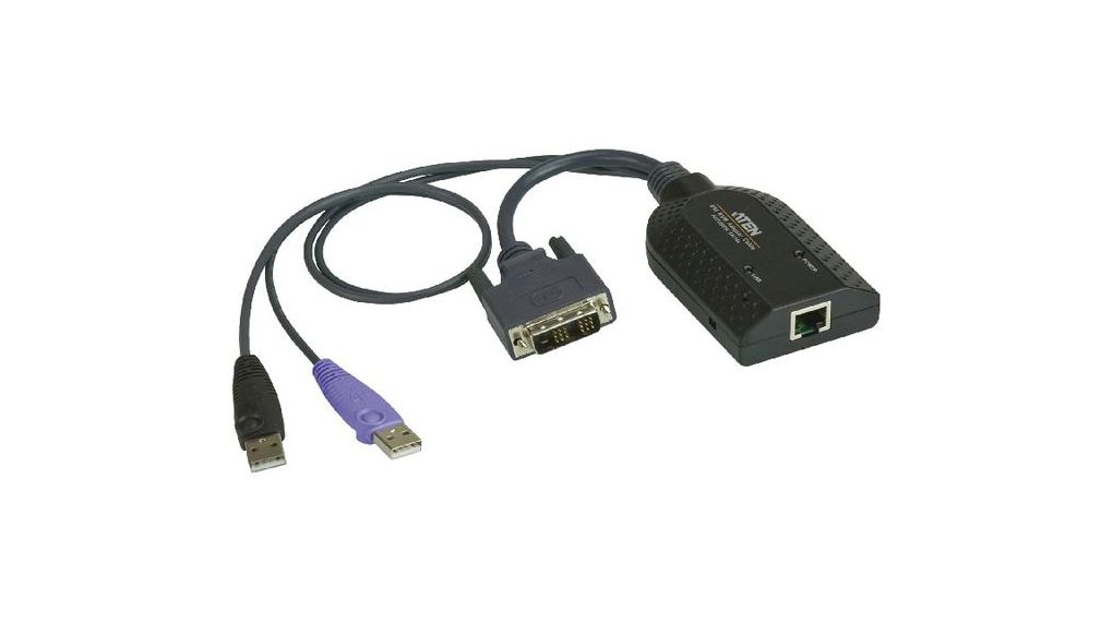 KVM Adapter Cable DVI/USB, 250mm