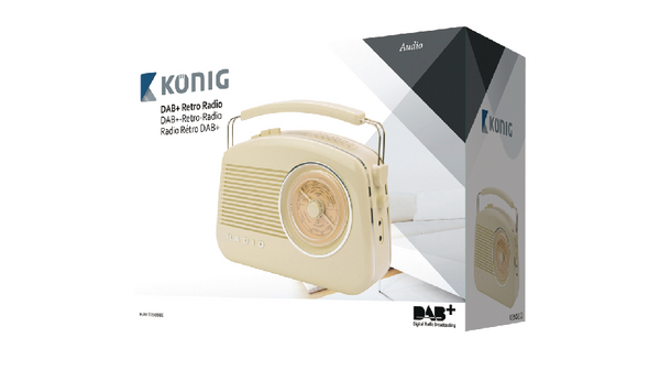 HAV-TR900BE | König Portable DAB+ Radio, FM/AM/DAB/DAB+ | Distrelec Norway