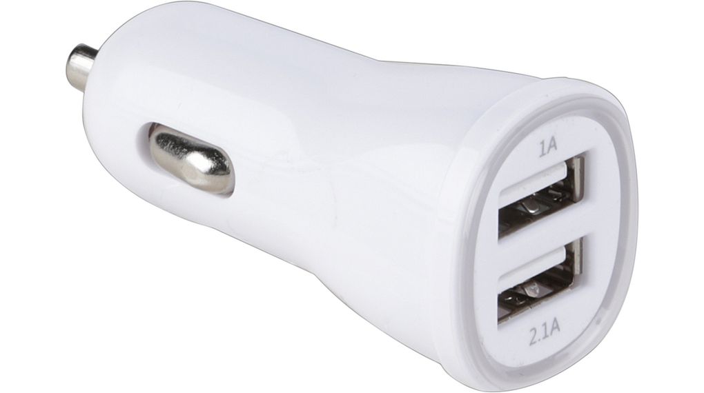 (MX-CC03) USB-ladeadapter for kjøretøy, mini, 2 porter