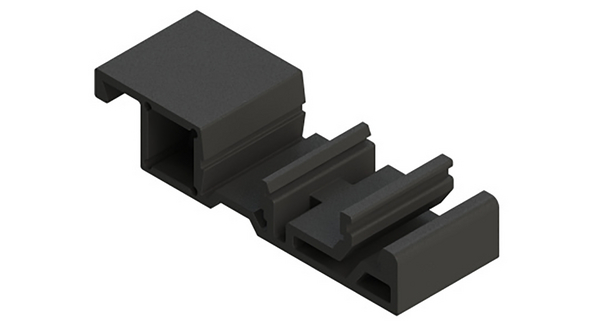 Držák pro montáž skříní na lištu DIN 59.65mm Polyamid Černá