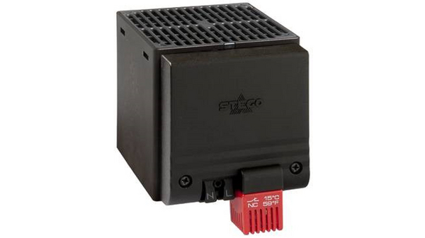 PTC-fűtőventilátor 108x105x115 mm 45 m³/h Termosztát