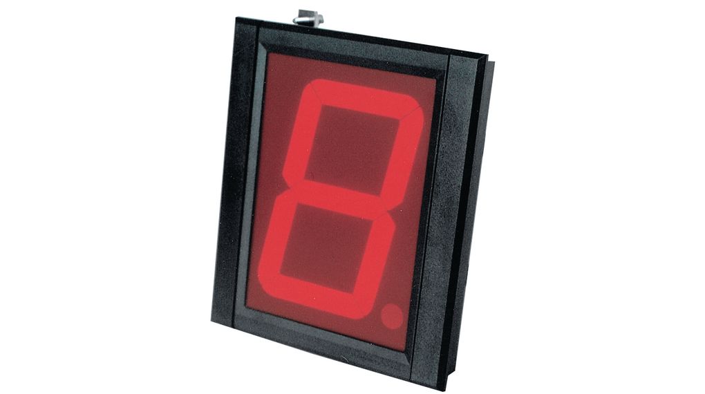 Large Display Module 10-057-21M Red Panel Mount