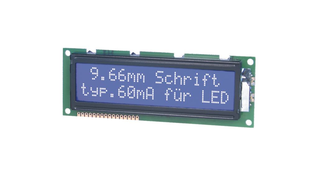Pontmátrix LCD kijelző 4.75 mm 4 x 20