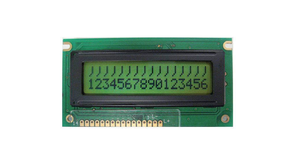 Bodový maticový LCD displej 5.55 mm 2 x 16