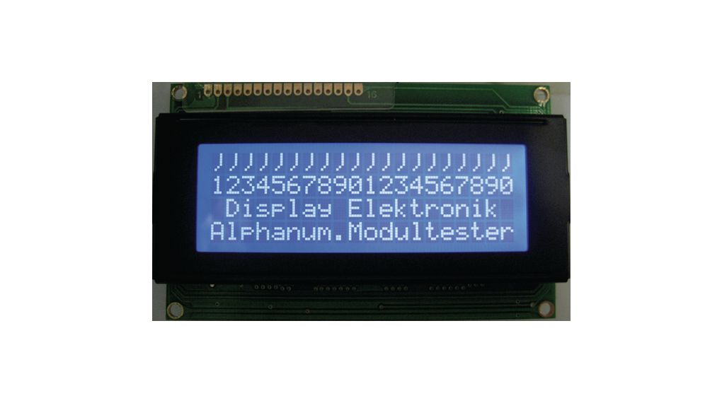 Backlit Dot Matrix LCD Display 4.75 mm 4 x 20