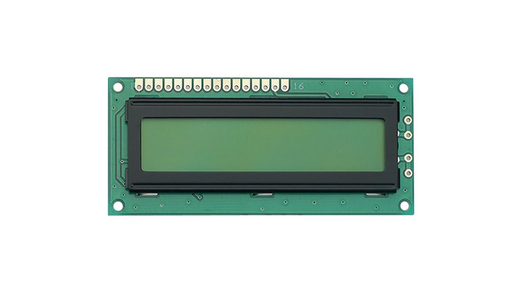 DEM 16216 SGH, Display Elektronik Punktmatrix-LCD-Anzeige 5.55 mm 2 x 16