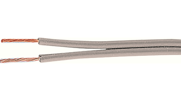 Flertrådet Kabel Silikone 0.75mm² Rå kobber Grå SIAFF 100m
