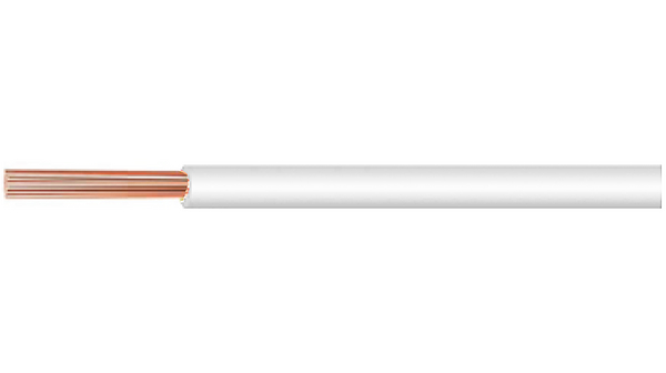 Stranded Wire PVC 0.25mm² Tinned Copper White LiYV 100m