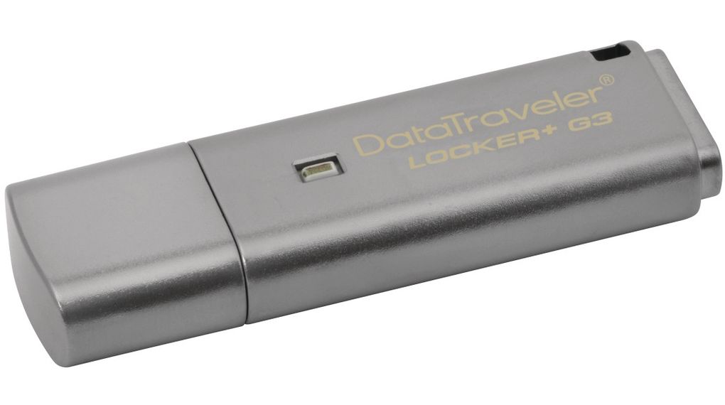 Paměť USB, DataTraveler Locker+ G3, 32GB, USB 3.0, Stříbrná