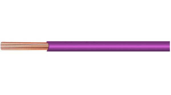 Stranded Wire PTFE 0.15mm² Silver-Plated Copper Violet 5853/19 30.5m