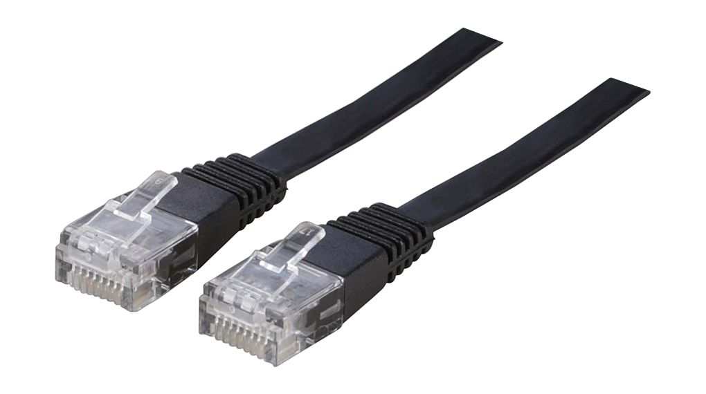 Patch Cable, RJ45 Plug - RJ45 Plug, CAT6, U/UTP, 3m, Black