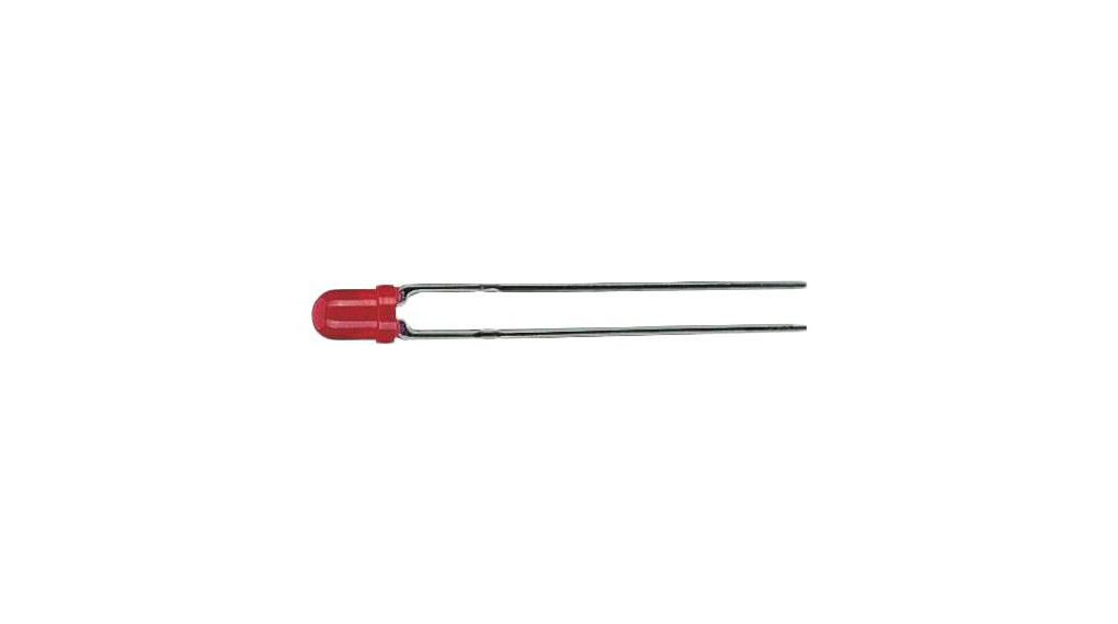 LED 632nm Red 3 mm T-1