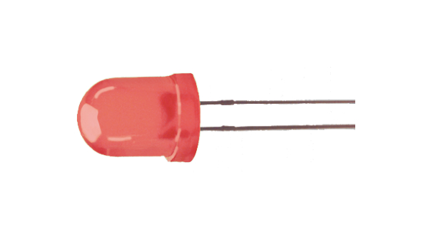 LED 655nm Red 8 mm T-2 1/2