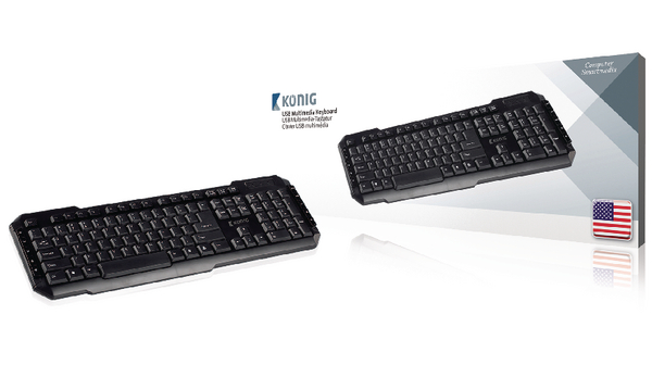 CSKBMU100US | König USB Multimedia Keyboard | Distrelec Germany