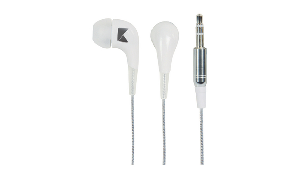 Écouteurs, Intra-auriculaire, Fiche jack stéréo 3,5 mm, Blanc