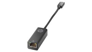 USB Network Adapter, 1Gbps, USB-C Plug - RJ45 Socket