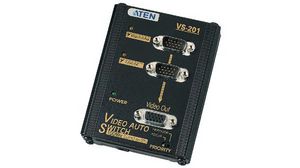 VGA-omkopplare 2x VGA Hane - VGA hona 15p