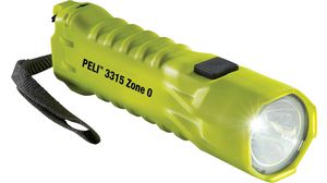 Torch, LED, 3x AA, 138lm, 146m, IP67, Yellow
