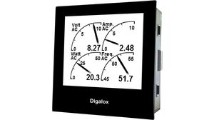 Grafický panelový měřič, AC: 0 ... 500 V / DC: 0 ... 500 V, AC: 0 ... 10 A / DC: 0 ... 10 A