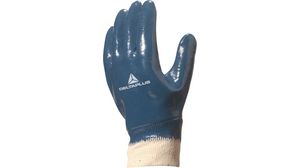 Protective Gloves, Nitrile / Jersey Cotton, Glove Size 10, Blue