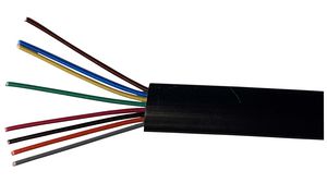 Telecommunication Cable PVC 8x 0.16mm² Bare Copper Black 100m