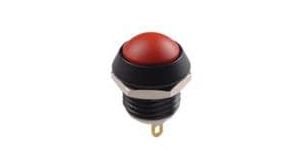 Pushbutton Switch 2NT Dome BLK Blue LED