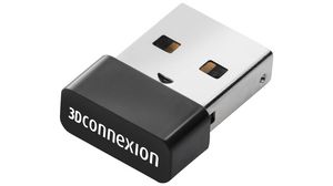 Empfänger, USB-A-Stecker, Schwarz