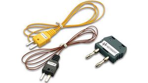 Adapter termopary i zestaw przewodów do ręcznych multimetrów cyfrowych, typ K/typ J, U1240B