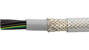 Multicore Cable, CY Copper Shield, PVC, 9x 1.5mm², 50m, Transparent