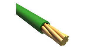 EcoWire Series Green 0.08 mm² Hook Up Wire, 28 AWG, 7/0.12 mm, 30m, MPPE Insulation