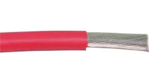 Przewód jednożyłowy - linka Modyfikowany eter polifenylenu (mPPE) 0.09mm? Czysta miedź Czerwony EcoWire® Plus 30.5m