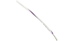 Stranded Wire PVC 0.8mm² Tinned Copper Violet / White 3055 30.5m