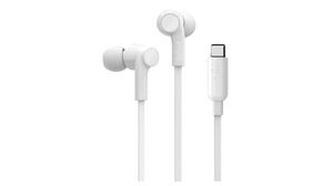 Headphones, In-Ear, 20kHz, Cable, White