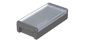 Plastic Enclosure with Clear Lid Bocube 125x271x60mm Graphite Grey Polycarbonate IP66