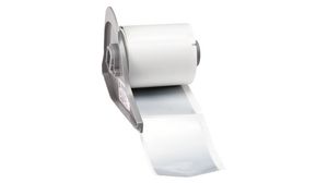Label Roll, Polyester, 76.2 x 48.3mm, 100pcs, Light Grey
