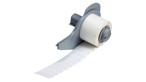 Label Roll, Polyester, 25.4 x 9.5mm, 500pcs, White