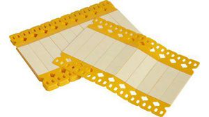 B-7644 Polypropylene Tag on Yellow Cable Labels, 15mm Label Length