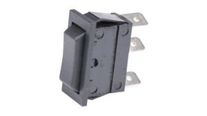 Interrupteurs à bascule, 16 A, 250V, (ON)-OFF-(ON), Noir, 27.2 x 12.2 mm