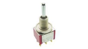 Toggle Switch DPDT Momentary 5A 28VDC Solder Terminal Lever Actuator Panel Mount Threaded