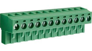 Pluggable Terminal Block, Straight, 5.08mm Pitch, 12 Poles