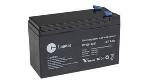 Rechargeable Battery, Lead-Acid, 12V, 8Ah, Blade Terminal, 6.3 mm