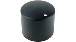 Rotary Knob 19.8mm Black White Indication Line Rotary Switch