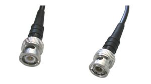 RF Cable Assembly, 50Ohm, BNC Male Straight - BNC Male Straight, 5m, Black