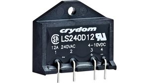 Solid State Relay Single Phase, LS, 1NO, 12A, 280V, PCB Pins