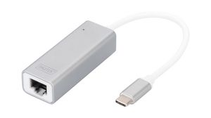 USB-nätverksadapter, 1Gbps, USB-C-kontakt - RJ45-uttag