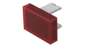 Schalterlinse Rechteckig Rot, transparent Kunststoff EAO 01-Serie