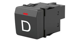 Illuminated Pushbutton Switch 32 VDC LED White Letter - D